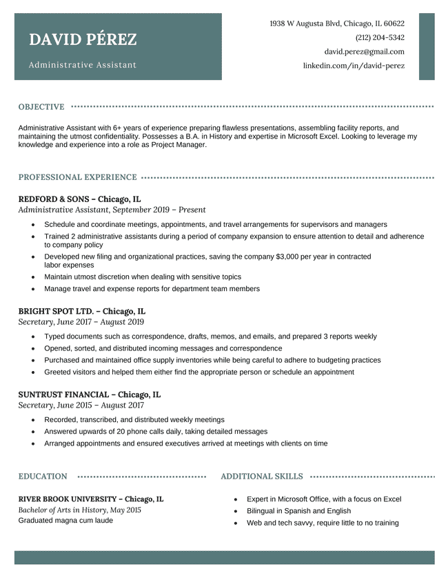 professional resume templates